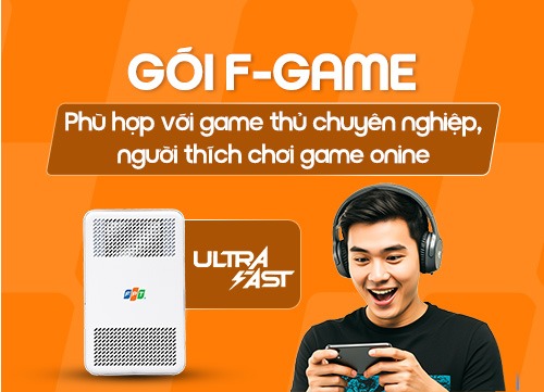 Gói Internet F-Game FPT tối ưu chơi game online